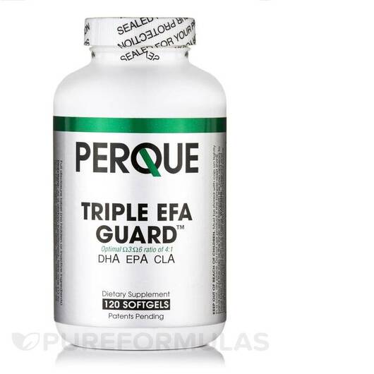 Основне фото товара Perque, Triple EFA Guard, Омега 3 6 9, 120 капсул