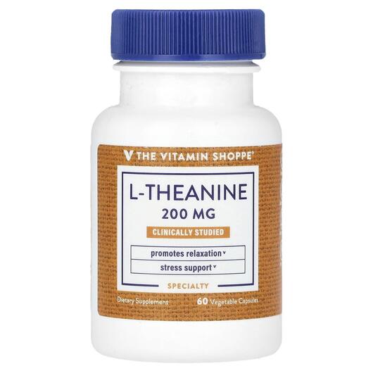 Основне фото товара TheVitaminShoppe, L-Theanine 200 mg, L-Теанін, 60 капсул