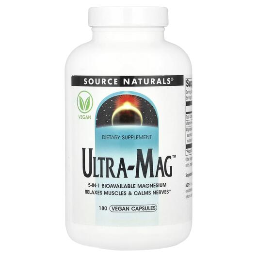 Основне фото товара Source Naturals, Ultra-Mag, Магній B6, 180 капсул