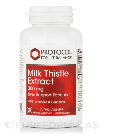 Основне фото товара Milk Thistle Extract 300 mg, Розторопша, 90 капсул