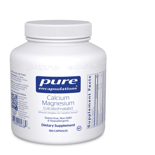 Основне фото товара Calcium Magnesium citrate/malate, Кальцій Магній, 180 капсул