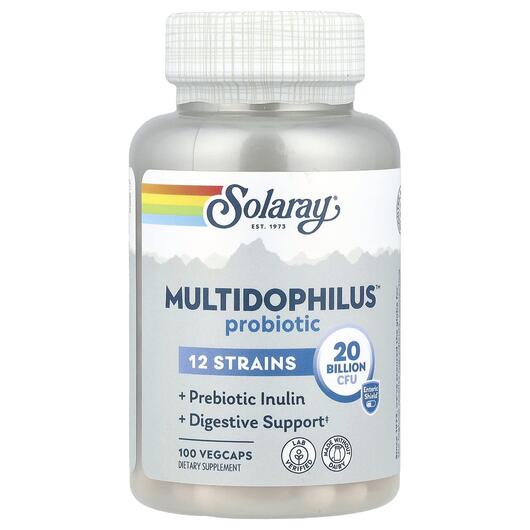 Основне фото товара Multidophilus 12 Strain Formula 10 Billion, Пробіотики, 100 капсу