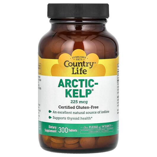 Основне фото товара Country Life, Arctic-Kelp, Ламінария, 300 таблеток