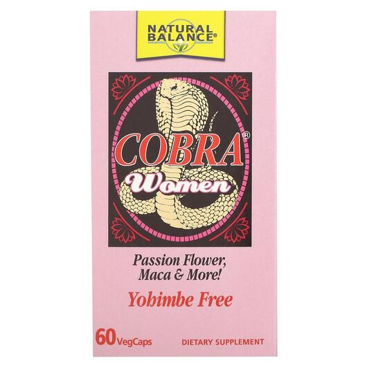 Основное фото товара Natural Balance, Поддержка Либидо, Cobra Women, 60 капсул