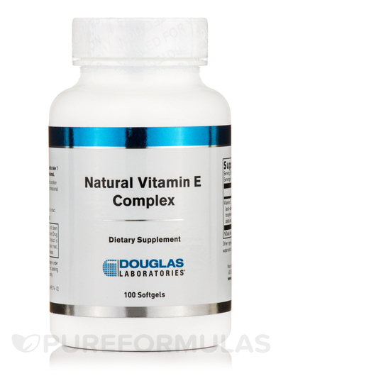 Основне фото товара Natural Vitamin E Complex, Вітамін E Токофероли, 100 капсул