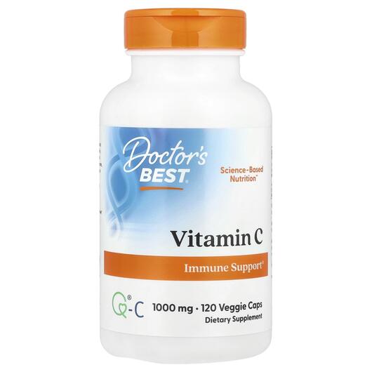 Основне фото товара Vitamin C + Quali C, Вітамін C 1000 мг з Quali C, 120 капсул