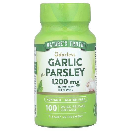 Основне фото товара Odorless Garlic & Parsley, Екстракт Часнику, 100 капсул