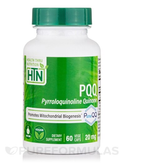 Основне фото товара PQQ as PureQQ 20 mg, Вітамін B14 Пірролохінолінхінон, 60 VegeCaps