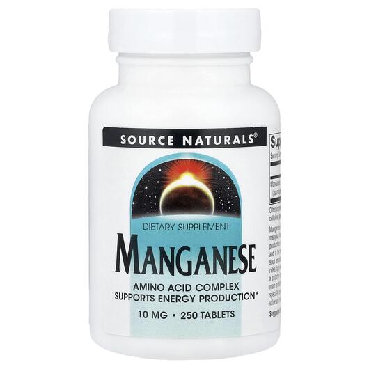 Основне фото товара Manganese 10 mg 250, Марганець 10 мг, 250 таблеток