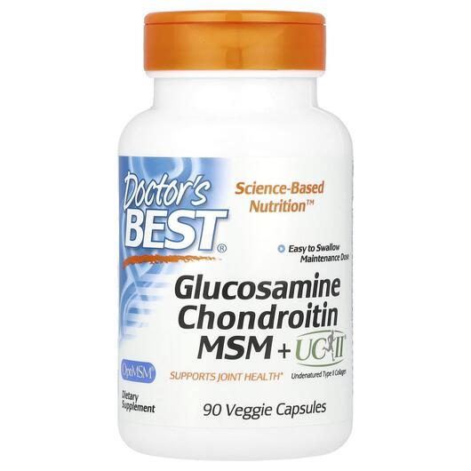 Основне фото товара Glucosamine Chondroitin MSM + UCII, Глюкозамін Хондроітин, 90 кап