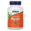 NOW, Freeze-Dried Acai 500 mg, Ягоди Асаї, 100 капсул