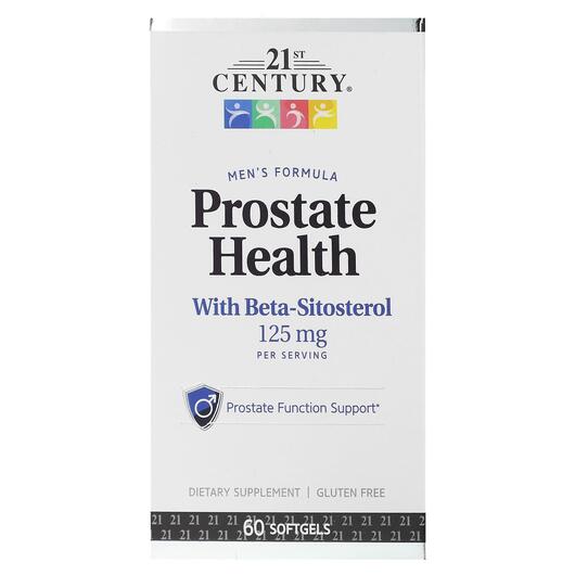 Основне фото товара Prostate Health with Beta-Sitosterol, Підтримка простати 125 мг, 