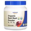 Фото товару Organic Beet Root Powder Unflavored, Червоний буряк, 454 г