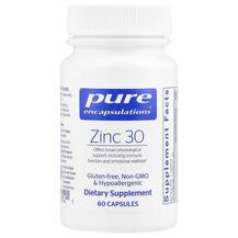 Цинк пиколинат 30 мг Zinc 30 mg Pure Encapsulations