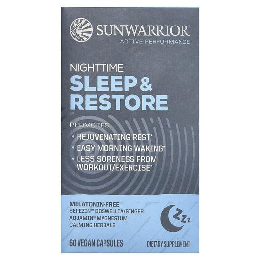 Основне фото товара Sunwarrior, Nighttime Sleep & Restore, Підтримка сну, 60 капс