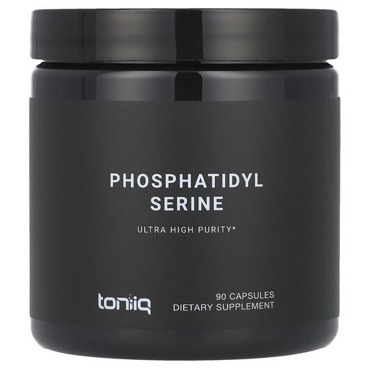 Основне фото товара Toniiq, Phosphatidyl Serine, Фосфатидилсерин, 90 капсул