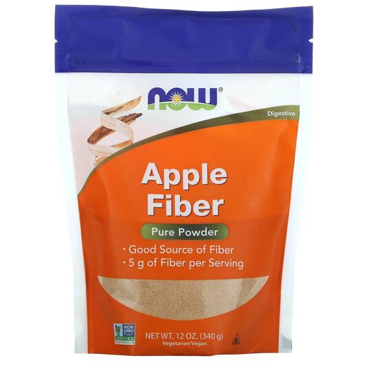 Основне фото товара NOW, Pure Apple Fiber, Яблучна клітковина, 340 г