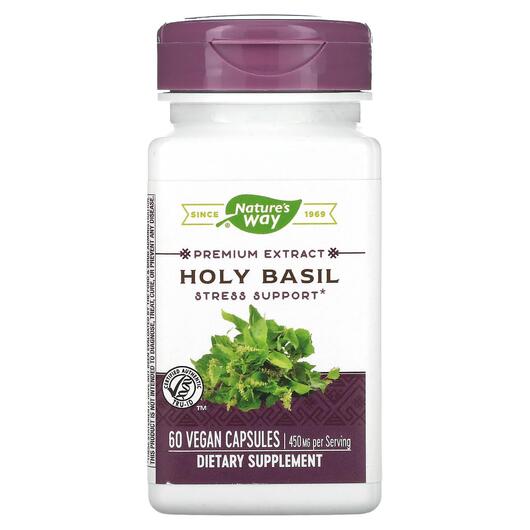 Основне фото товара Nature's Way, Holy Basil, Базилік, 60 капсул