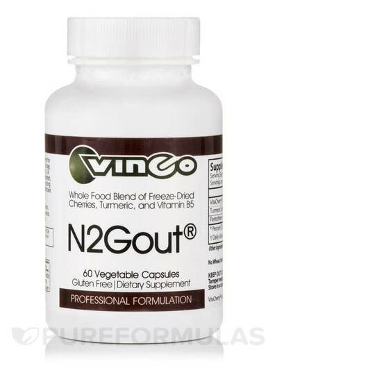 Основне фото товара Vinco, N2Gout, Підтримка рівня сечової кислоти, 60 капсул