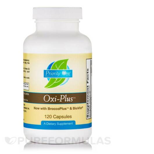Основне фото товара Oxi-Plus With BroccoPlus & BioVin, Броколі, 120 капсул