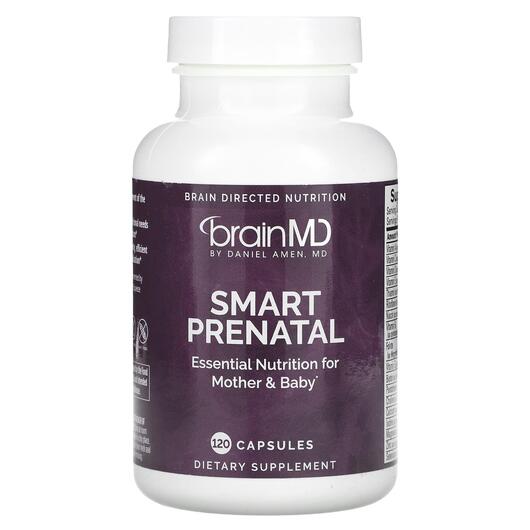 Основне фото товара BrainMD, Smart Prenatal, Вітаміни для вагітних, 120 капсул