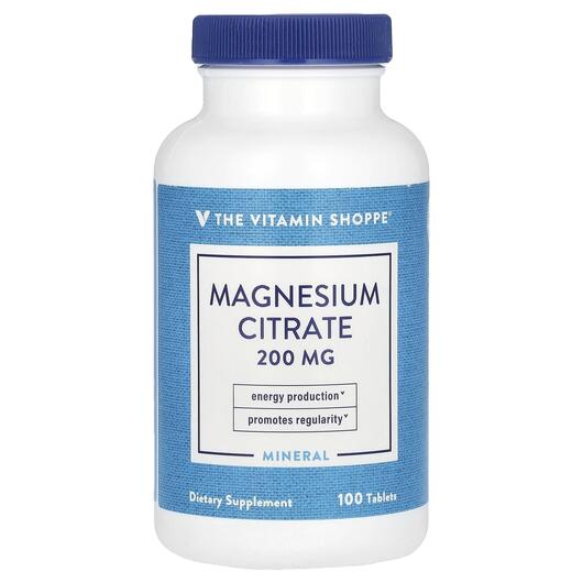 Основне фото товара TheVitaminShoppe, Magnesium Citrate 200 mg, Магній, 100 таблеток