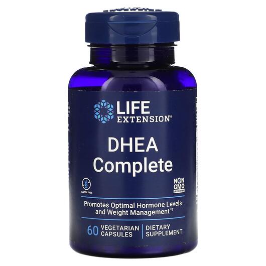 Основне фото товара Life Extension, DHEA Complete, Дегідроепіандростерон, 60 капсул