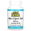 Фото товару Alpha-Lipoic Acid with B1 & B2 600 mg, Альфа-ліпоєва, 60 капс