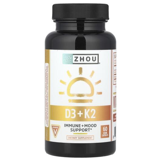 Основне фото товара K2 + D3 2-In-1 Support 60 Veggie, Вітаміни D3 K2, 60 капсул