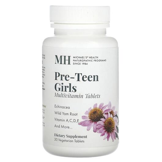 Основне фото товара Pre-Teen Girls Multivitamin, Вітаміни для підлітків, 30 таблеток