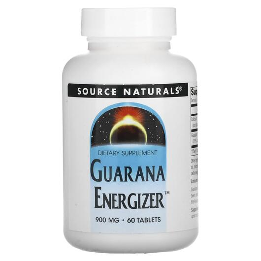 Основне фото товара Guarana Energizer 900 mg, Гуарана Енергетик Кофеїн 22%, 60 таблет
