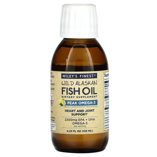Основне фото товара Wild Alaskan Fish Oil Peak Omega-3 2150 mg, Омега 3, 125 мл
