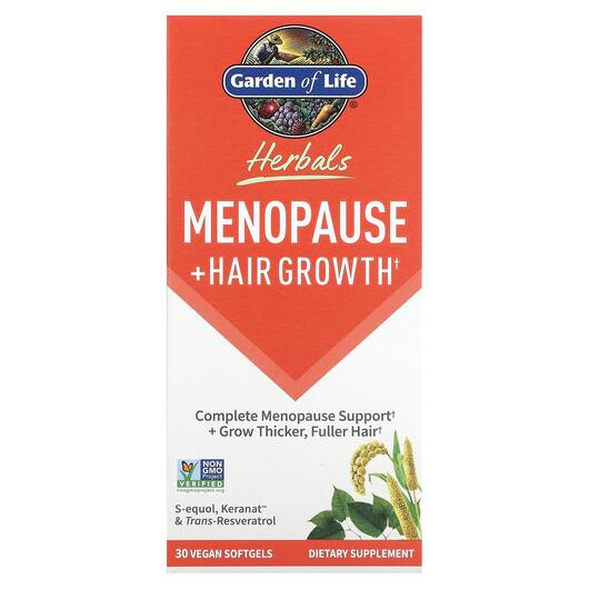 Основное фото товара Herbals Menopause + Hair Growth Berry, Поддержка роста волос, 30 