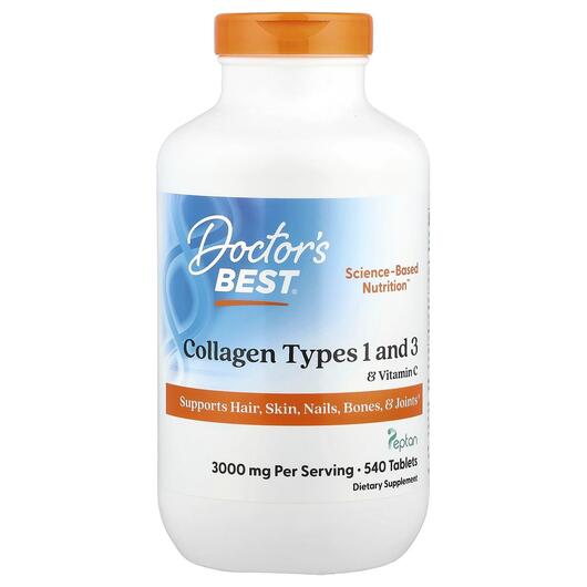 Основне фото товара Collagen Types 1 & 3, Колаген 1000 мг, 540 таблеток
