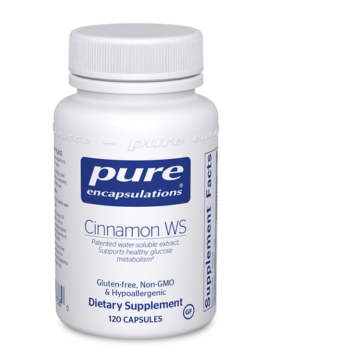Основне фото товара Pure Encapsulations, Cinnamon WS, Екстракт кориці, 120 капсул