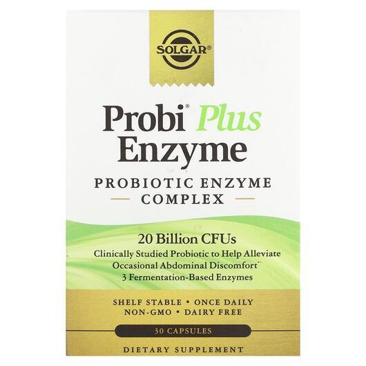 Основне фото товара Probi Plus Enzyme Probiotic Enzyme Complex 20, Пробіотики, 30 кап