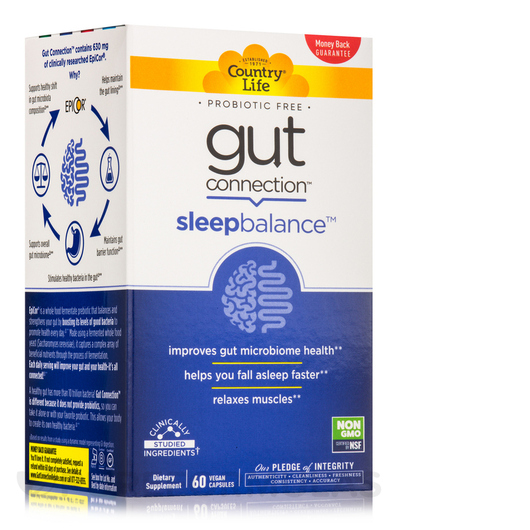 Основне фото товара Gut Connection Sleep Balance, Підтримка кишківника, 60 капсул