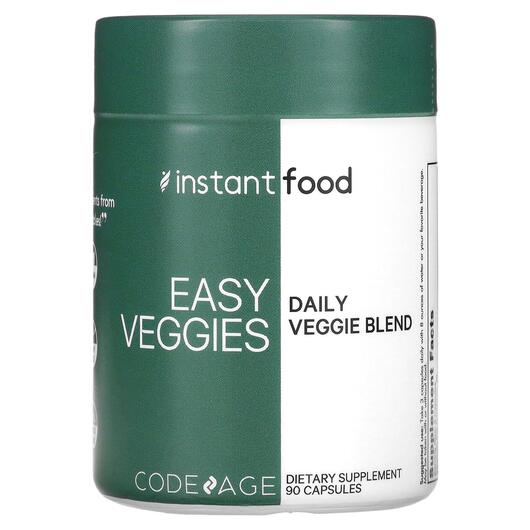 Основне фото товара Instant Food Easy Veggies Daily Veggie Blend, Суперфуд, 90 капсул