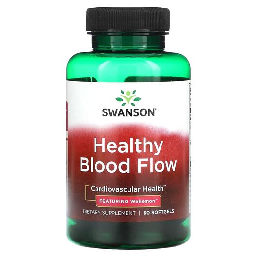 Основне фото товара Swanson, Healthy Blood Flow, Кардіо комплекс, 60 капсул