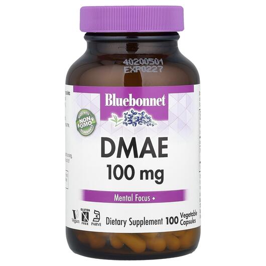 Основне фото товара DMAE 100 mg, Диметиламіноетанол 100 мг, 100 капсул