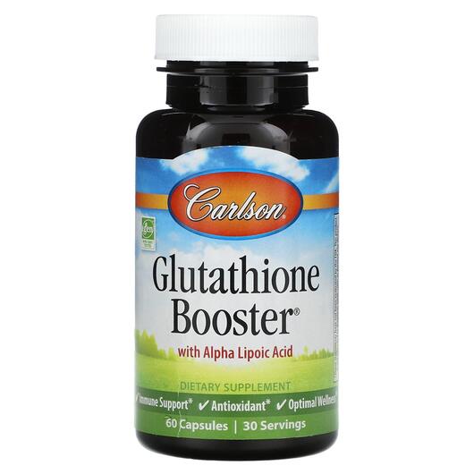 Основное фото товара Carlson, L-Глутатион, Glutathione Booster, 60 капсул