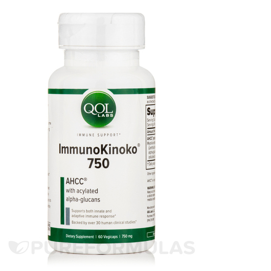 Основне фото товара Quality of Life, ImmunoKinoko 750 mg, Іммуно Кіноко, 60 VegiCaps