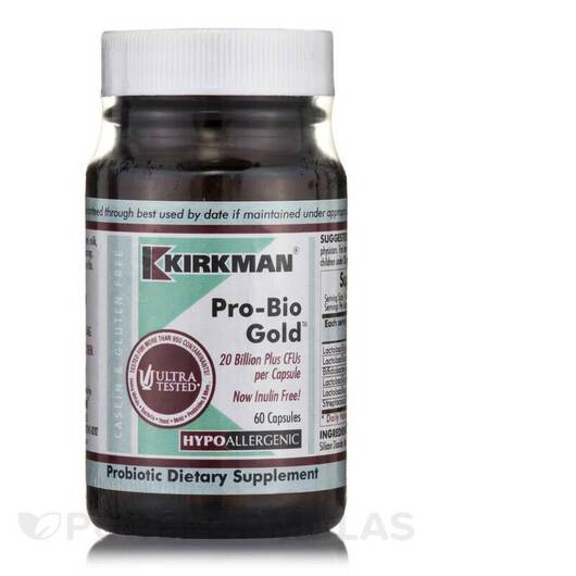 Основне фото товара Kirkman, Pro-Bio Gold, Пробіотики, 60 капсул