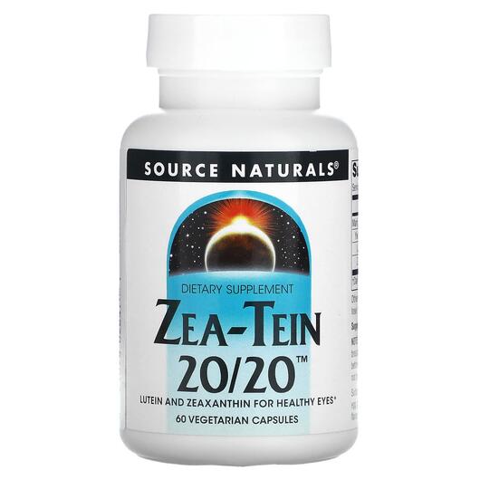 Основне фото товара Zea-Tein 20/20, Підтримка здоров'я очей, 60 капсул