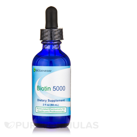 Основне фото товара Nutra BioGenesis, Biotin 5000, Вітамін B7 Біотин, 60 мл