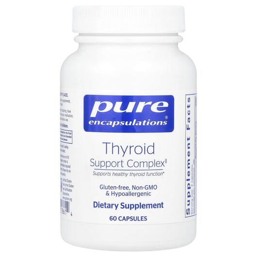 Основне фото товара Thyroid Support Complex, Підтримка щитоподібної залози, 60 капсул
