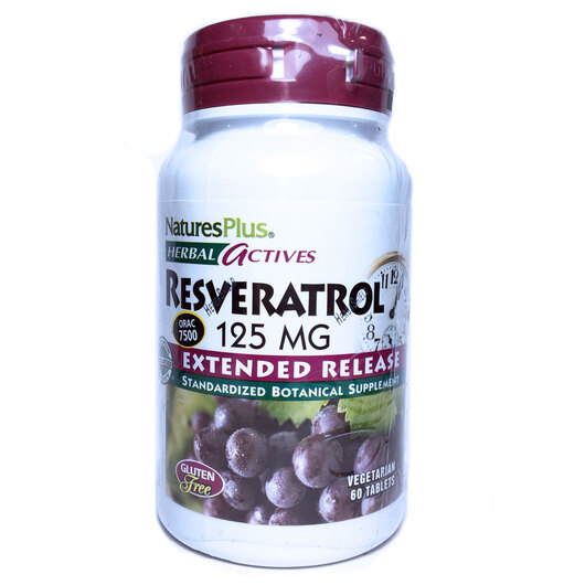 Основне фото товара Herbal Actives Resveratrol 125 mg, Ресвератрол 125 мг, 60 таблето