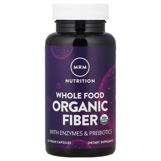 Основне фото товара MRM, Whole Food Organic Fiber, Цукерки з клітковиною, 60 капсул