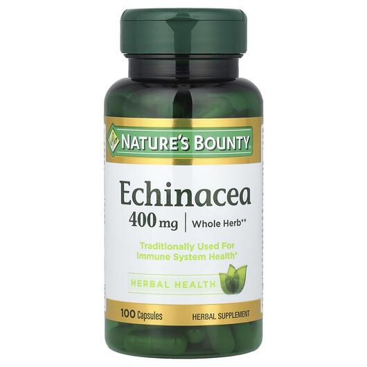 Основне фото товара Nature's Bounty, Echinacea 400 mg, Ехінацея 400 мг, 100 капс