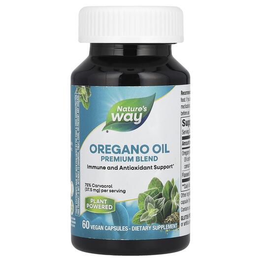 Основне фото товара Nature's Way, Oregano Oil Standardized, Олія орегано, 60 кап
